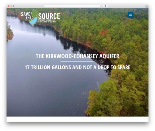 Save The Source WordPress theme design - savethesource.org