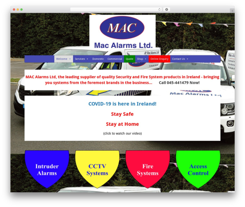 Simple Shop WordPress shop theme - macalarms.ie