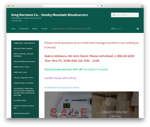 Storefront WordPress theme - gregdorrance.com