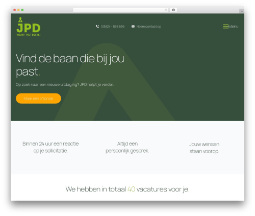 Yellow yard WordPress plugin - jpdpersoneelsdiensten.nl