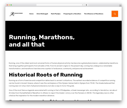 WordPress theme Consik - inmotionrunning.com