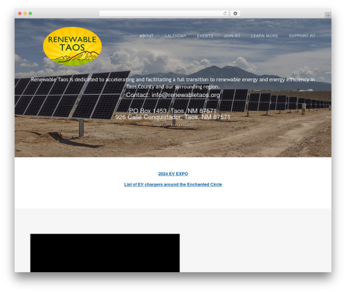 WordPress theme Genesis - renewabletaos.org
