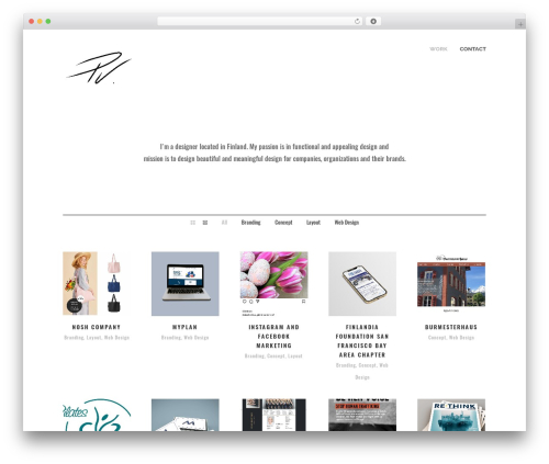 WordPress theme Pure - Multipurpose Responsive WordPress Theme - pauliinaviinikanoja.com