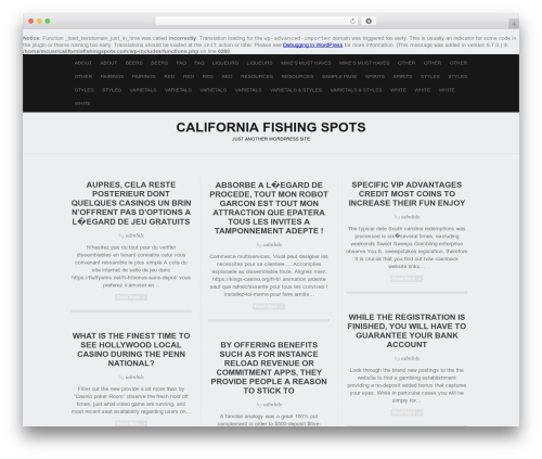 WP Advanced Importer (wp-advanced-importer) free WordPress plugin - californiafishingspots.com WP Advanced Importer (wp-advanced-importer) free WordPress plugin - californiafishingspots.com