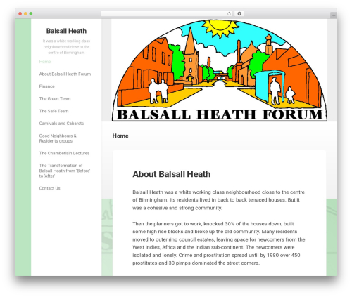 WP theme Bigvisual - balsallheathforum.org.uk
