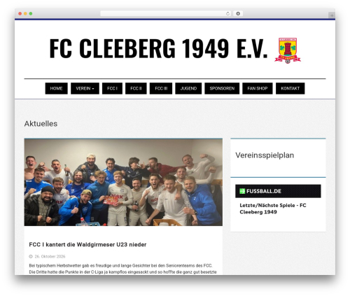Include Fussball.de Widgets (include-fussball-de-widgets) free WordPress plugin - fccleeberg.de