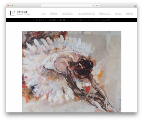Marco WordPress theme - jeunessegallery.com