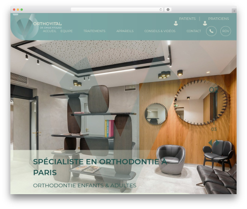 Mediweb WordPress theme - orthovital.fr