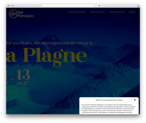 Tevent WordPress website theme - netmanagers.fr