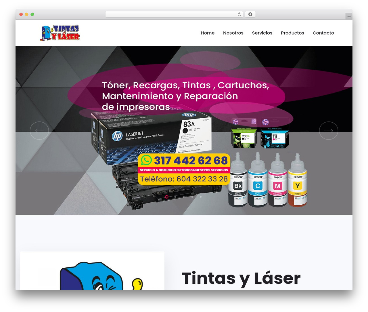 Trydo WordPress page theme - tintasylaser.com Trydo WordPress page theme - tintasylaser.com