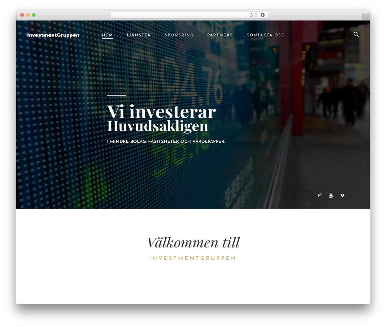 WordPress theme Formota - investmentgruppen.com