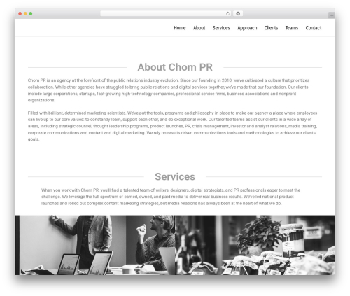WordPress theme Fruit - chom-co.com