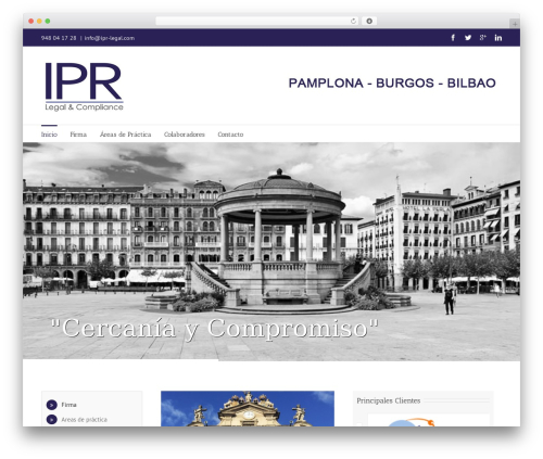 WordPress theme IPR - ipr-legal.com