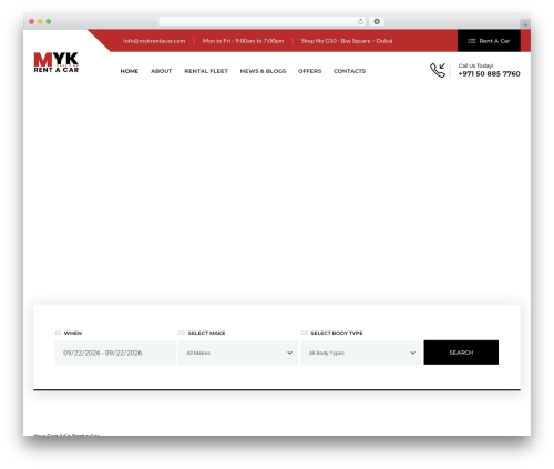 WordPress theme Revus - mykrentacar.com