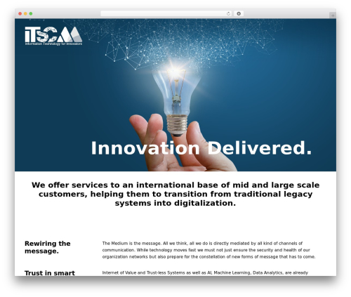 WordPress website theme Uncode - itscm.de