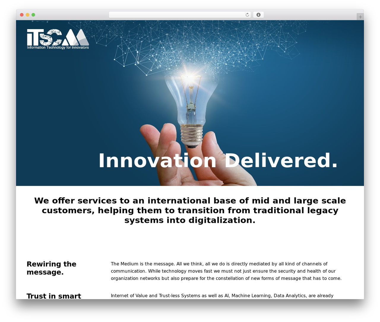 WordPress website theme Uncode - itscm.de