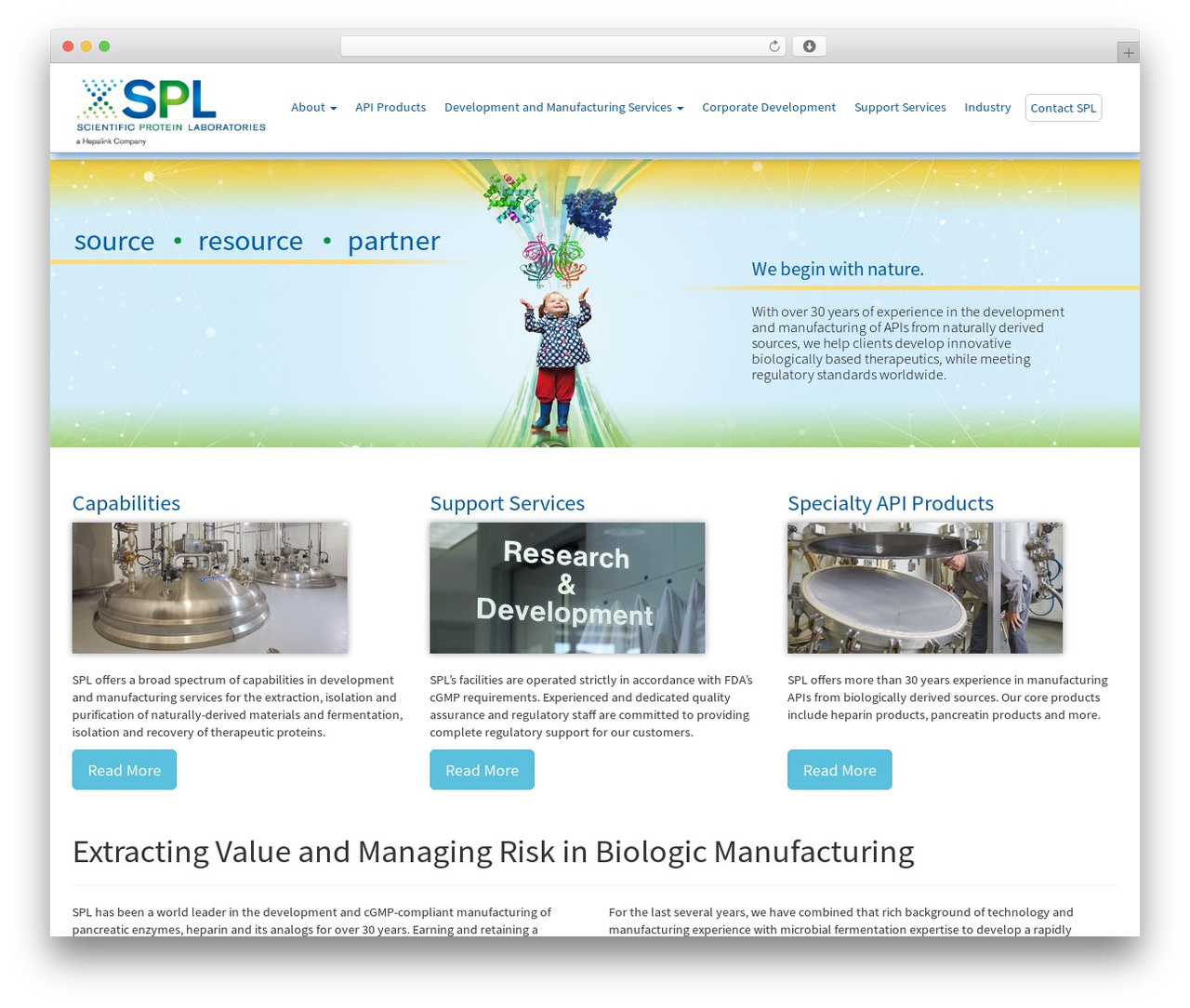 WPBootstrap3Basic WP theme - splpharma.com