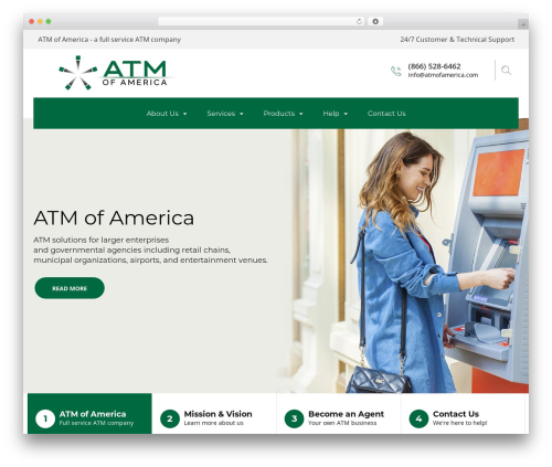 Advisor WordPress theme - atmofamerica.com