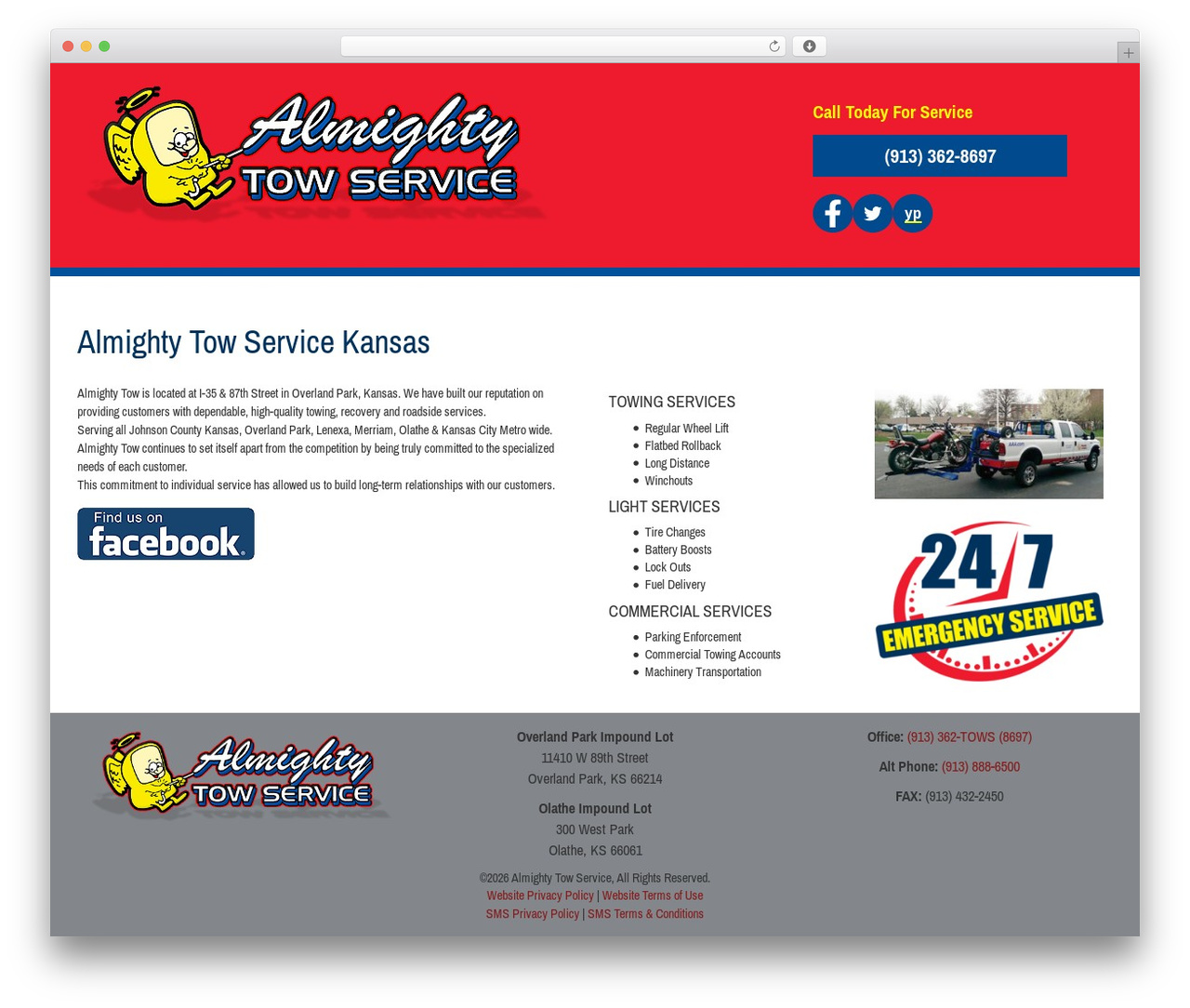 Almighty WordPress theme - almightytow.com Almighty WordPress theme - almightytow.com