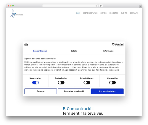 B-Comunicació WordPress theme - bcomunicacio.cat