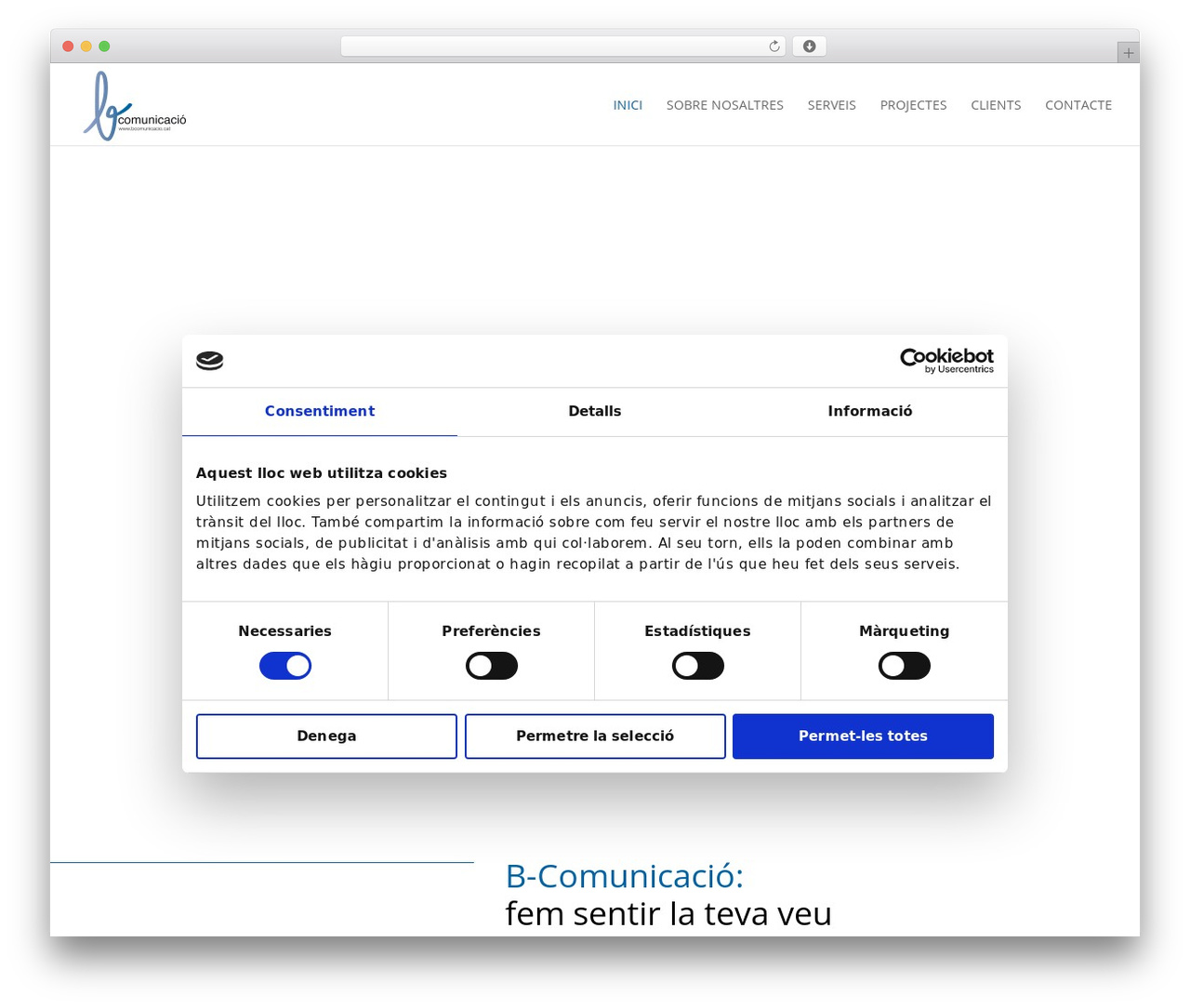 B-Comunicació WordPress theme - bcomunicacio.cat