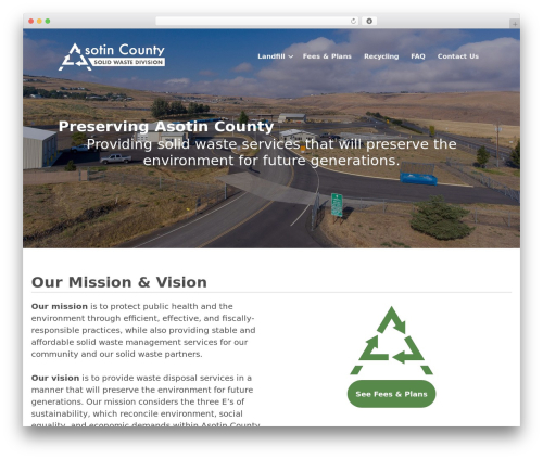 Beaver Builder Theme WordPress theme - asotincountyregionallandfill.com