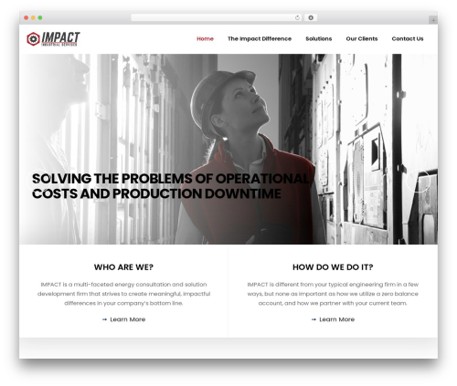 Dustrix WordPress theme for business - impactindustrial.net