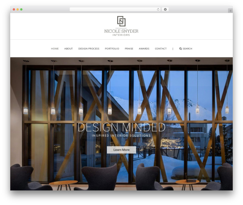 Massive WordPress theme - nicolesnyderinteriors.com