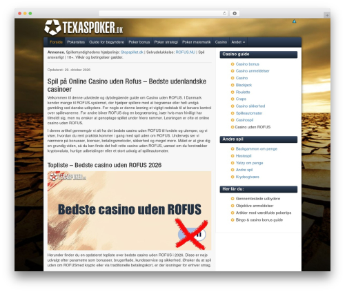 MPO Base premium WordPress theme - texaspoker.dk