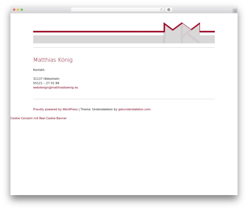 Underskeleton WordPress theme - matthiaskoenig.eu Underskeleton WordPress theme - matthiaskoenig.eu