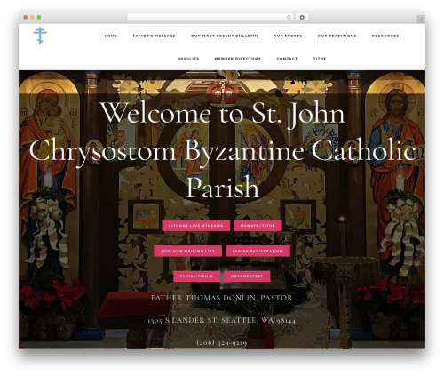 WordPress theme Infinity Pro - stjohnchrysostom.org