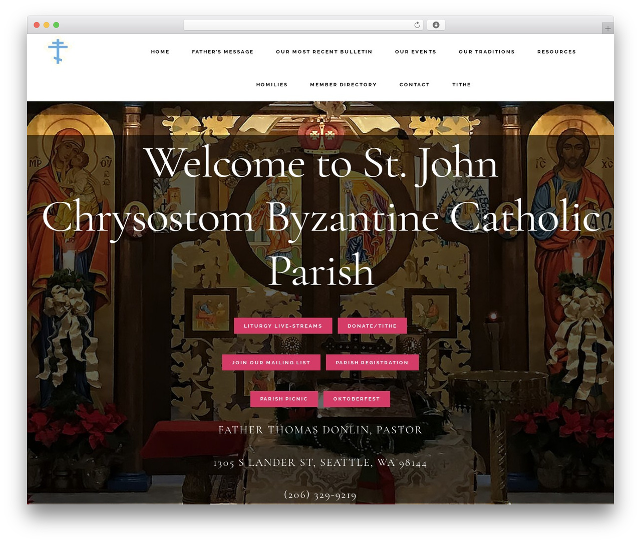 WordPress theme Genesis - stjohnchrysostom.org