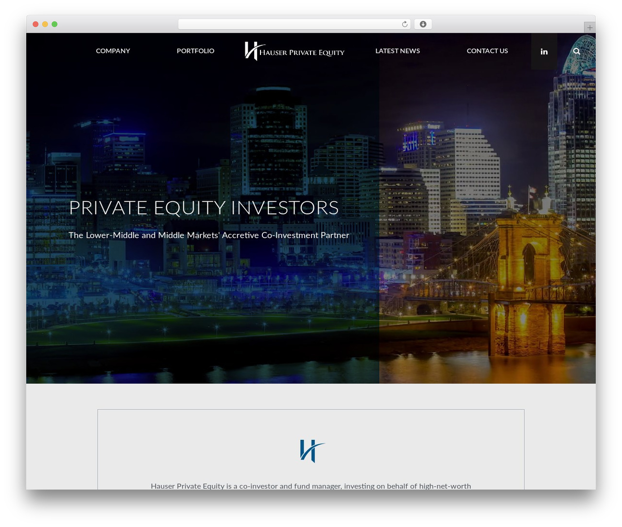 WordPress theme CSL Components Theme - hauserprivateequity.com