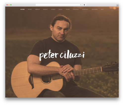WordPress theme Obsidian - peterciluzzi.com
