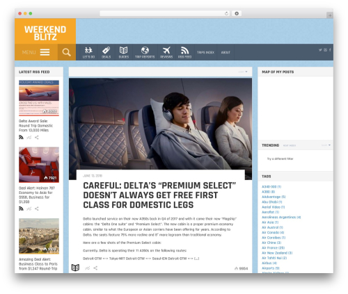WP theme Engine - weekendblitz.com