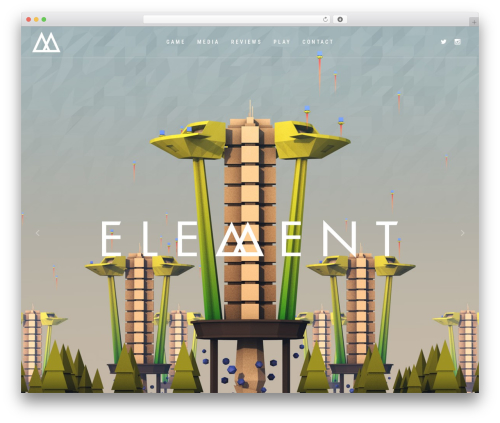 Bridge WordPress gaming theme - elementgame.com