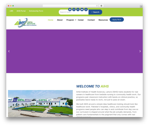 Tp portfolio WordPress plugin - aihs.edu.pk