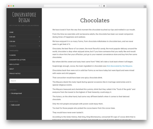 Flat theme WordPress free - conservatoriedesign.com