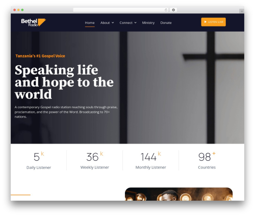 Erplayer WordPress plugin - bethelradio.co.tz