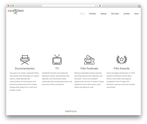 Organic Origin theme WordPress - filmworkspacific.com