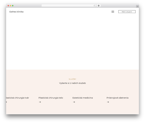 Plastica WordPress theme - esthes.sk