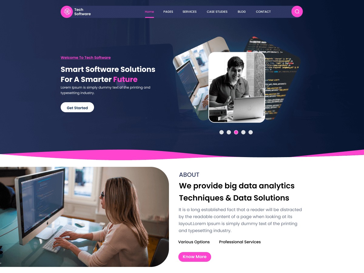 Tech Software business WordPress theme by Creta Themes