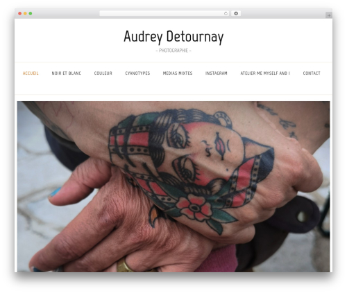Classic menu block WordPress plugin - audrey-detournay-photographie.com