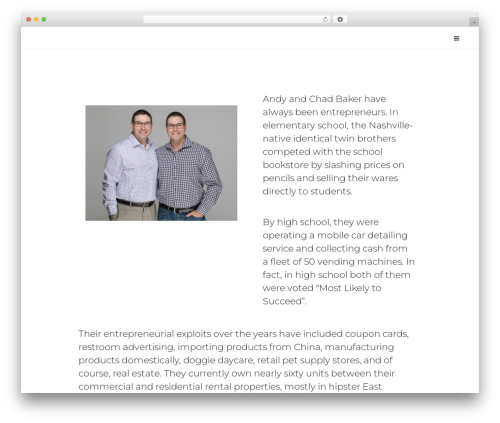 Theme WordPress stash - bakertwins.com