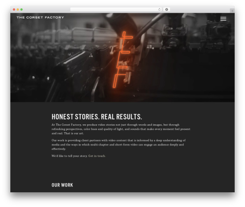TV Elements premium WordPress theme - corsetfactorystudio.com