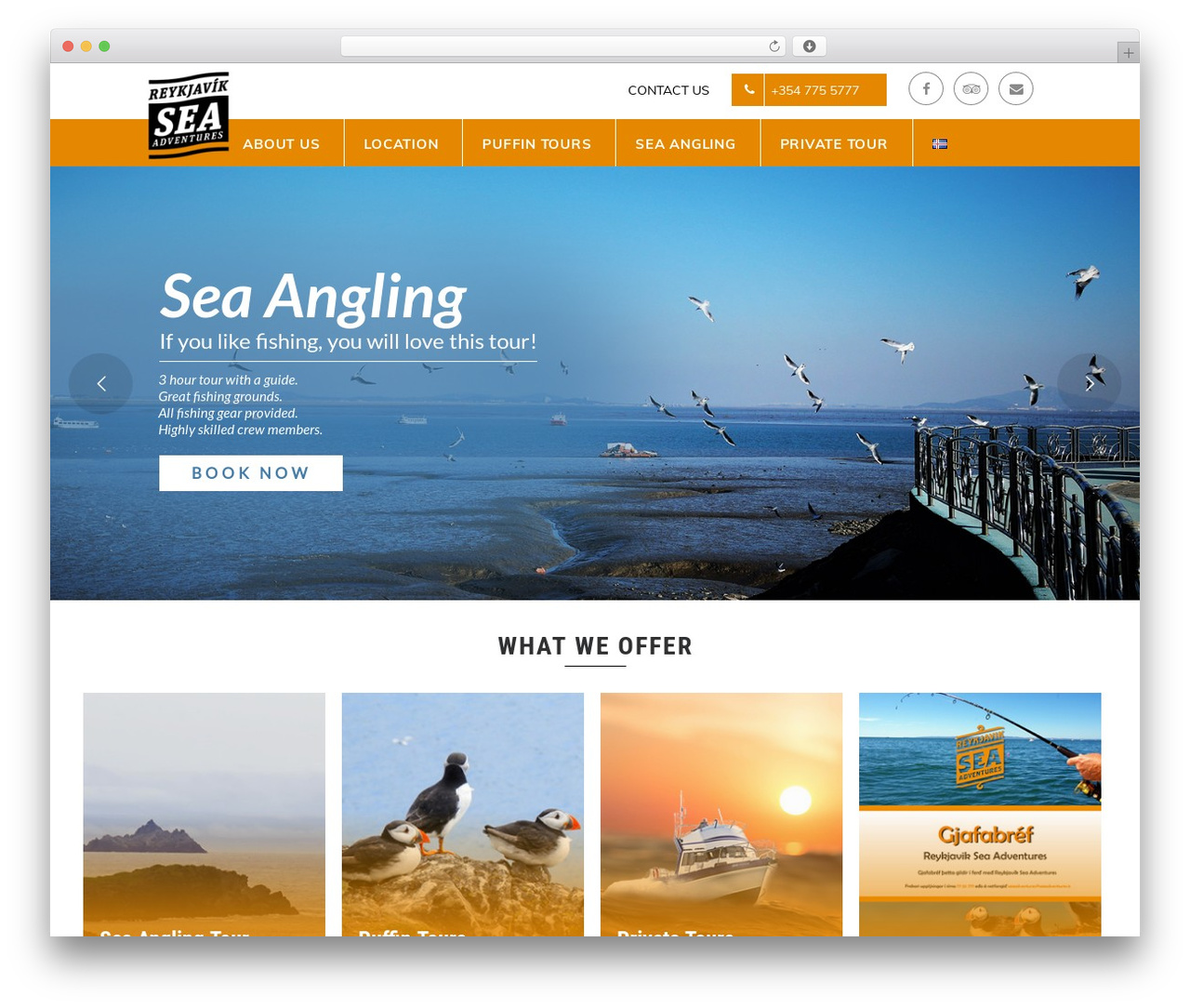Uncode best WordPress theme - seaadventures.is
