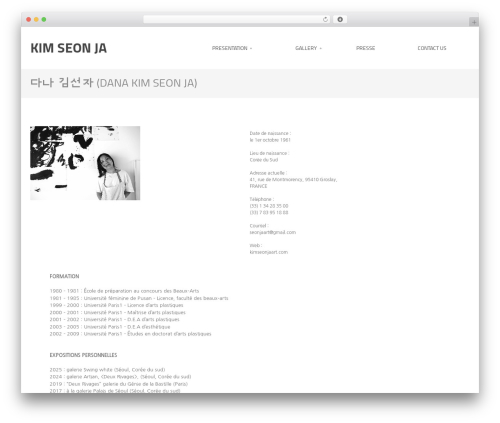 Verbo WordPress theme - kimseonjaart.com Verbo WordPress theme - kimseonjaart.com