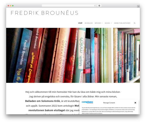 WordPress theme Create - fredrikbrouneus.com