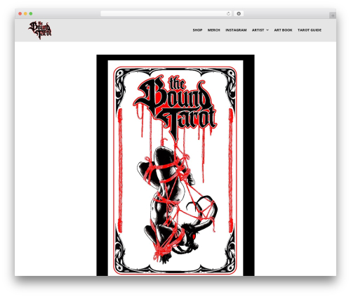 WordPress theme Create - theboundtarot.com