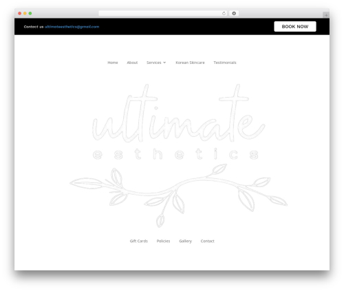 WordPress theme Divi - ultimateestheticsskincare.com